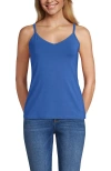 Lands' End Cooling V-neck Camisole In Blue