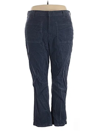 Pre-owned Lands' End Cord Pant In Blue