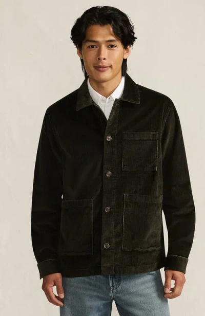 Lands' End Corduroy Chore Jacket In Brown