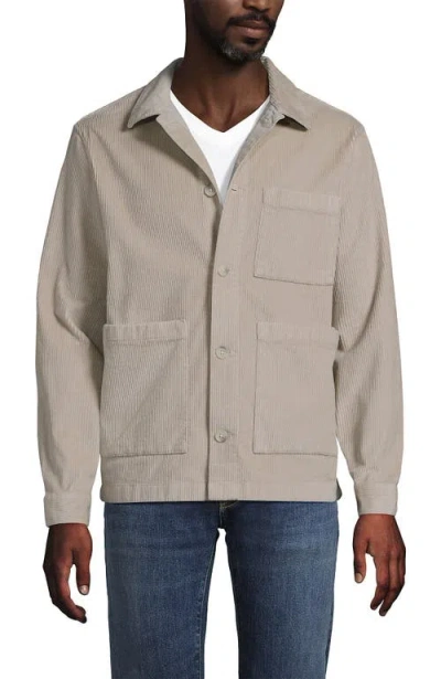 Lands' End Corduroy Chore Jacket In Neutral