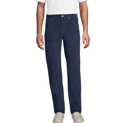 Lands' End Corduroy Comfort Waist Classic Fit 5 Pocket Pant In Blue