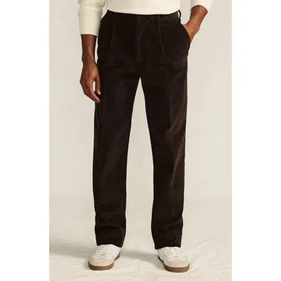 Lands' End Corduroy Comfort Waist Classic Fit Pleated Front Pant In Brown
