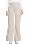 Lands' End Corduroy High Rise Classic Flare Pants In White