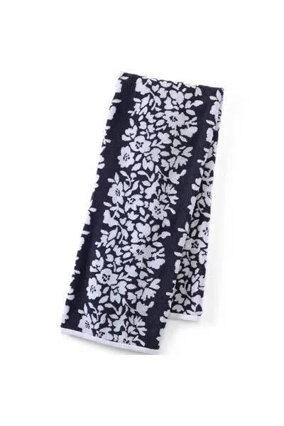Lands' End Cotton Jacquard Bath Towel In Multi