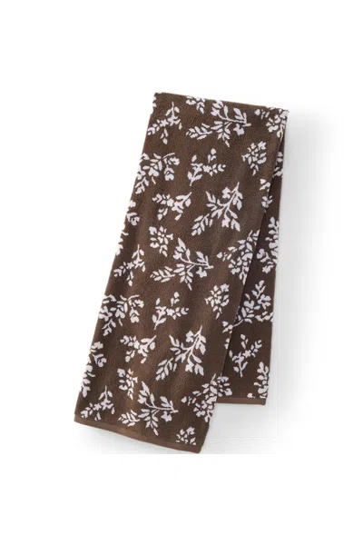 Lands' End Cotton Jacquard Bath Towel In Multi