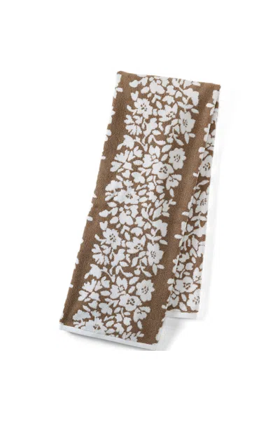 Lands' End Cotton Jacquard Bath Towel In Multi