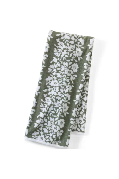 Lands' End Cotton Jacquard Bath Towel In Animal Print