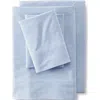 Lands' End Cotton Oxford Stripe Pillowcases In Silver Lake Blue Stripe