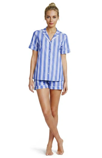 Lands' End Cotton Poplin 2 Piece Pajama Set In Multi