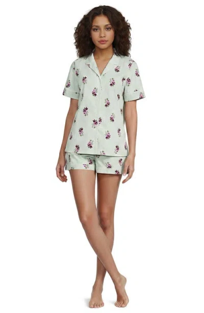 Lands' End Cotton Poplin 2 Piece Pajama Set In Multi
