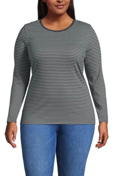 Lands' End Cotton Rib T-shirt In Pattern
