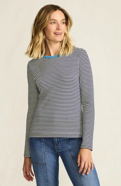Lands' End Cotton Rib T-shirt In Blue