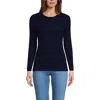 Lands' End Cotton Rib T-shirt In Blue