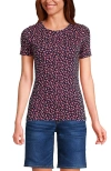 Lands' End Cotton Rib T-shirt In Multi