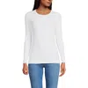 Lands' End Cotton Rib T-shirt In White