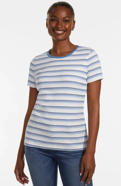 Lands' End Cotton Rib T-shirt In Blue