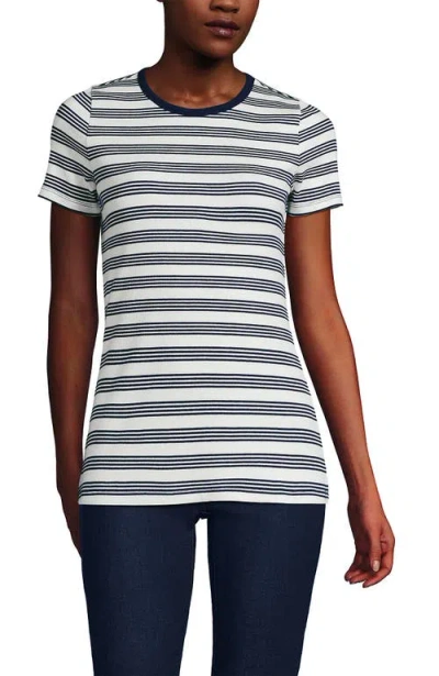 Lands' End Cotton Rib T-shirt In Multi