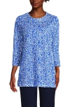 Lands' End Cotton Supima Tunic In Blue