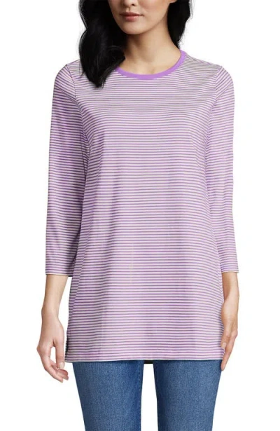 Lands' End Cotton Supima Tunic In Purple