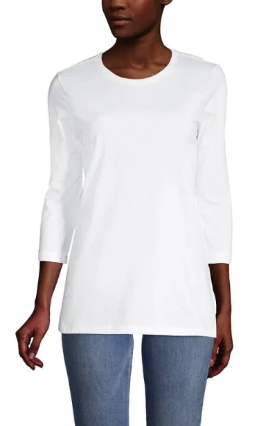 Lands' End Cotton Supima Tunic In White