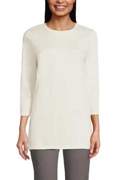 Lands' End Cotton Supima Tunic In White