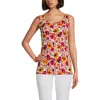 Lands' End Cotton Tank Top In Multi