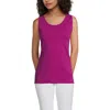 Lands' End Cotton Tank Top In Multi