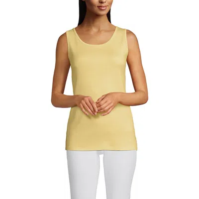 Lands' End Cotton Tank Top In Multi