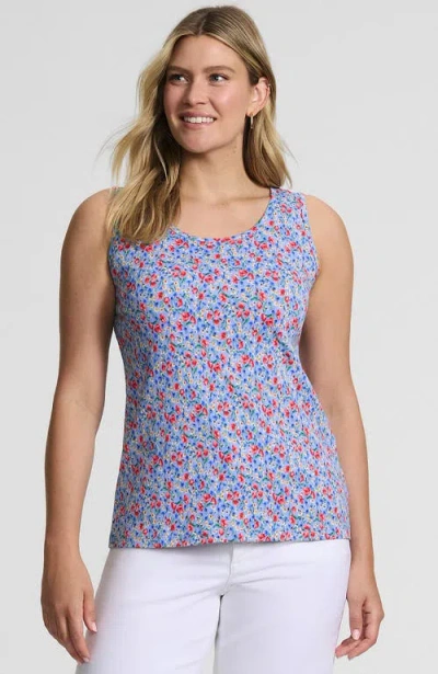 Lands' End Cotton Tank Top In Multi