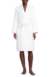Lands' End Cotton Terry Knee Length Spa Bath Robe In White