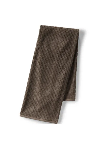 Lands' End Cotton Waffle Bath Towel In Brown