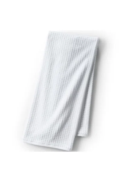 Lands' End Cotton Waffle Bath Towel In White