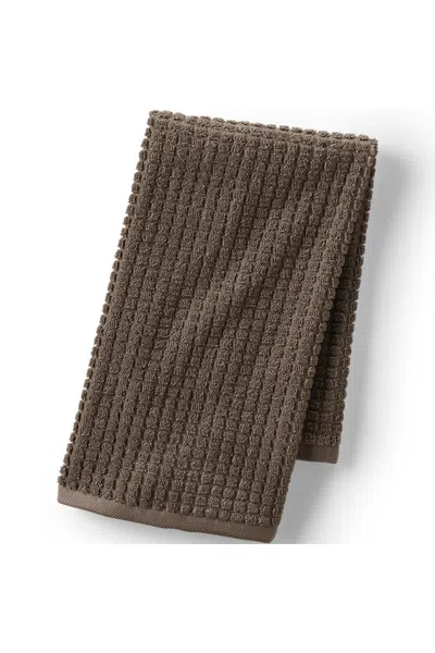 Lands' End Cotton Waffle Hand Towel In Brown