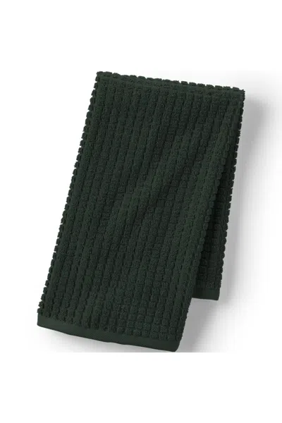 Lands' End Cotton Waffle Hand Towel In Green