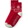 Lands' End Cozy Micro Crew Socks In Multi