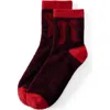 Lands' End Cozy Micro Crew Socks In Multi
