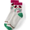 Lands' End Cozy Micro Crew Socks In White