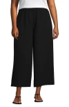 Lands' End Creaseless High Rise Palazzo Crop Pants