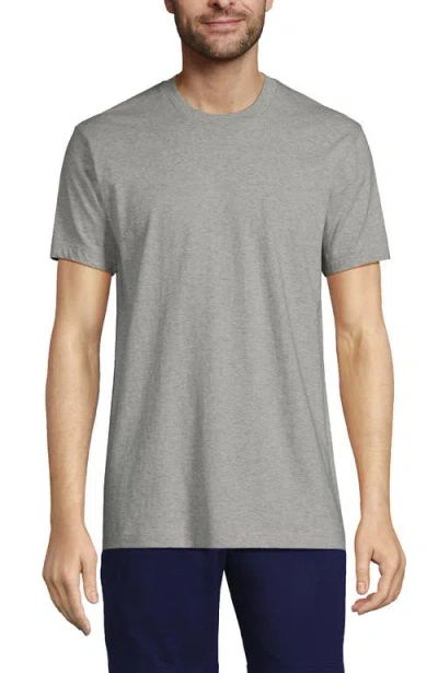 Lands' End Crewneck Undershirt 3 Pack In Gray Heather