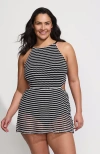 Lands' End Crochet Monokini Swim Dress Swimsuit