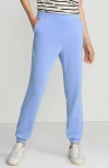 Lands' End Cupro Knit Mid Rise Jogger Pants In Soft Cloud Blue