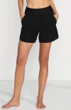 Lands' End Curvy Fit 5" Quick Dry Board Shorts Swim Shorts With Panty In Black