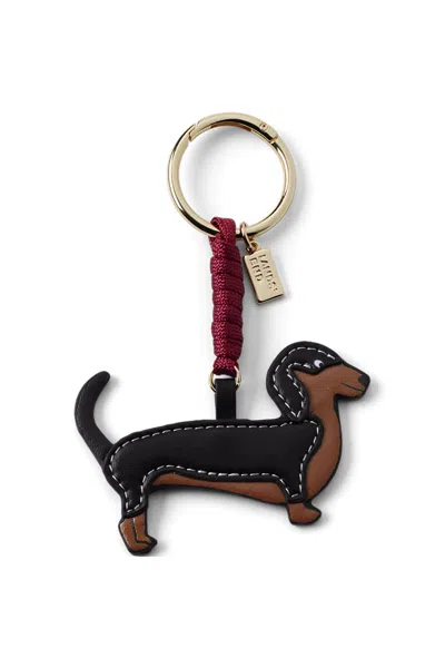 Lands' End Dachshund Bag Charm In Gold
