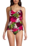 Lands' End Dd-cup Tulip Hem Tankini Top