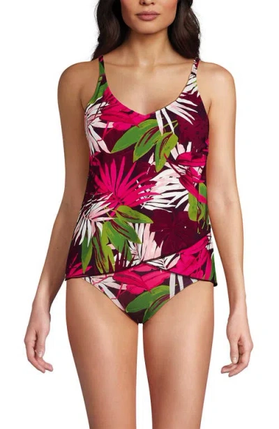 Lands' End Dd-cup Tulip Hem Tankini Top