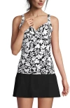 Lands' End Ddd-cup V-neck Wrap Underwire Tankini Swimsuit Top