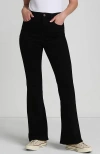 Lands' End Denim High Rise Skinny Flare Jeans In Black