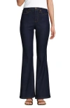 Lands' End Denim High Rise Skinny Flare Jeans In River Rinse
