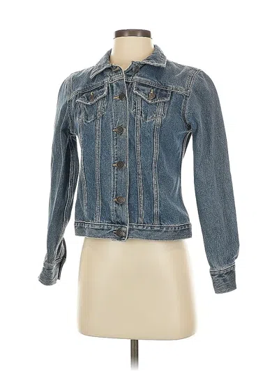 Pre-owned Lands' End Denim Jacket In Blue