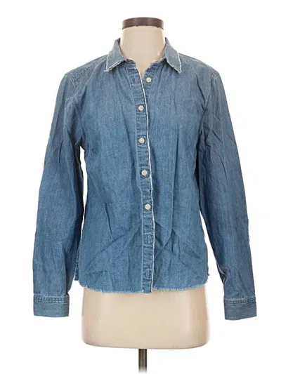 Pre-owned Lands' End Denim Jacket In Blue